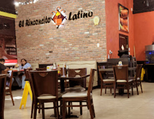 El rincocito latino aviso en la pared interior local